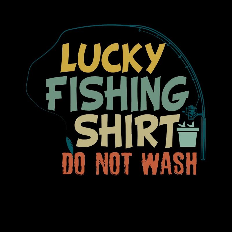 C’est ma chemise de pêche heureuse. Laver