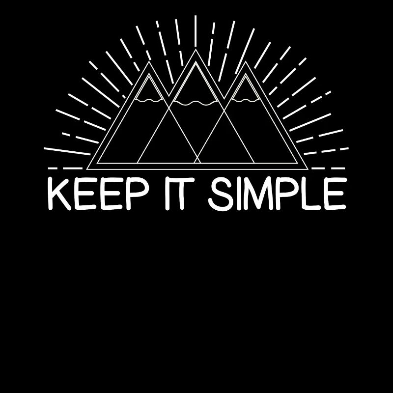 Keep It Simple Line Art Minimalist