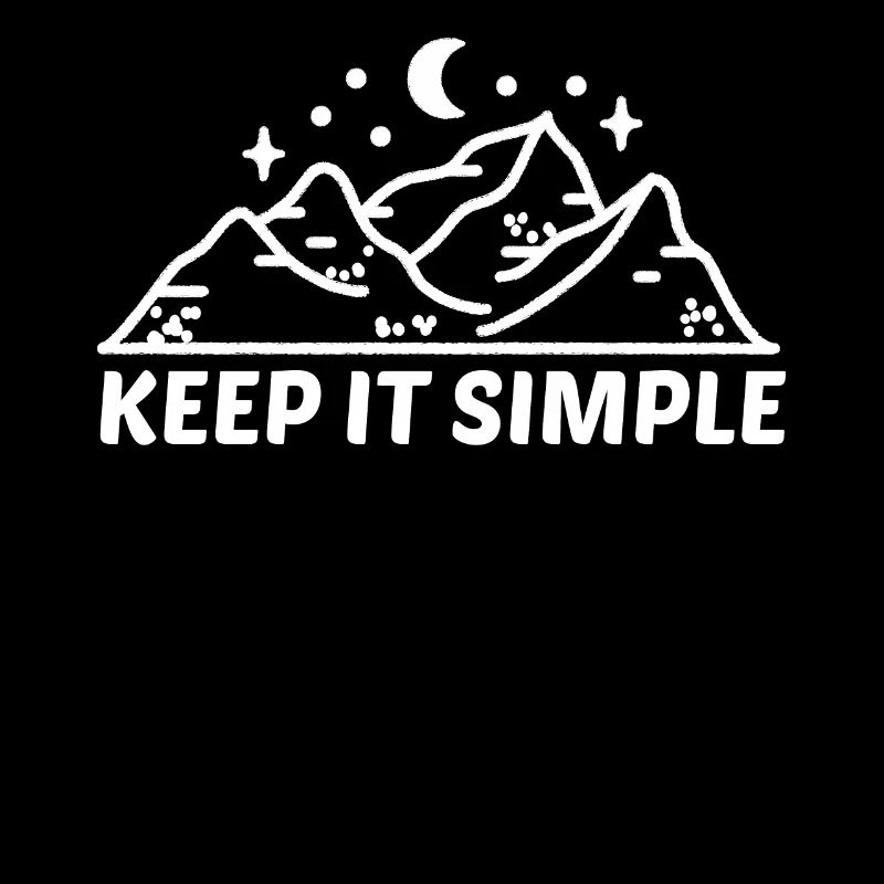 Keep It Simple Line Art Minimalist