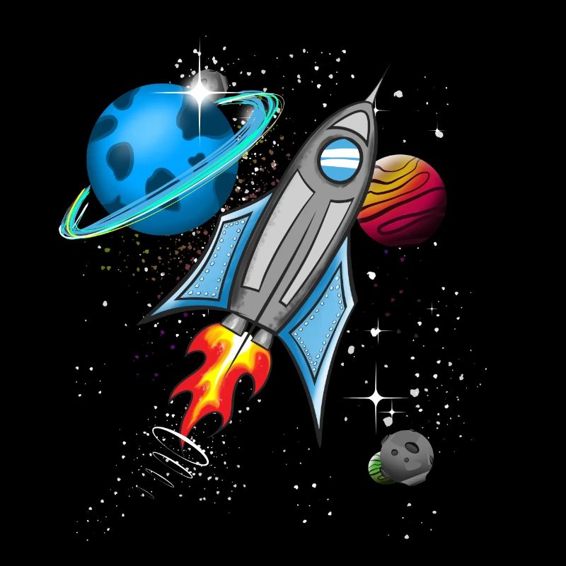 Fusée dans l’espace