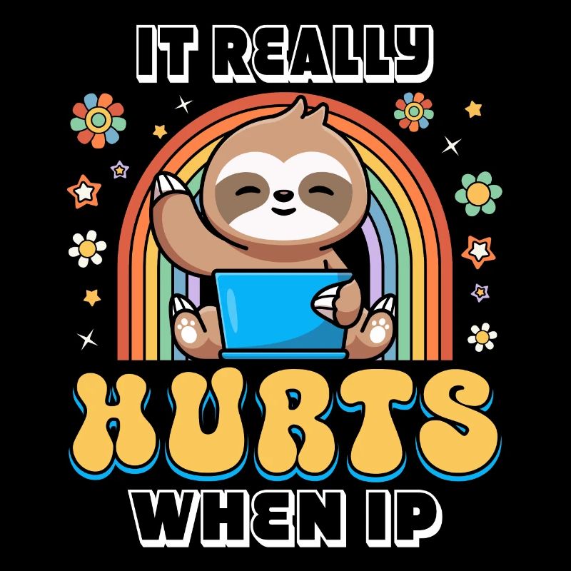 Lustiger Spruch "It Burns when i Pee"!