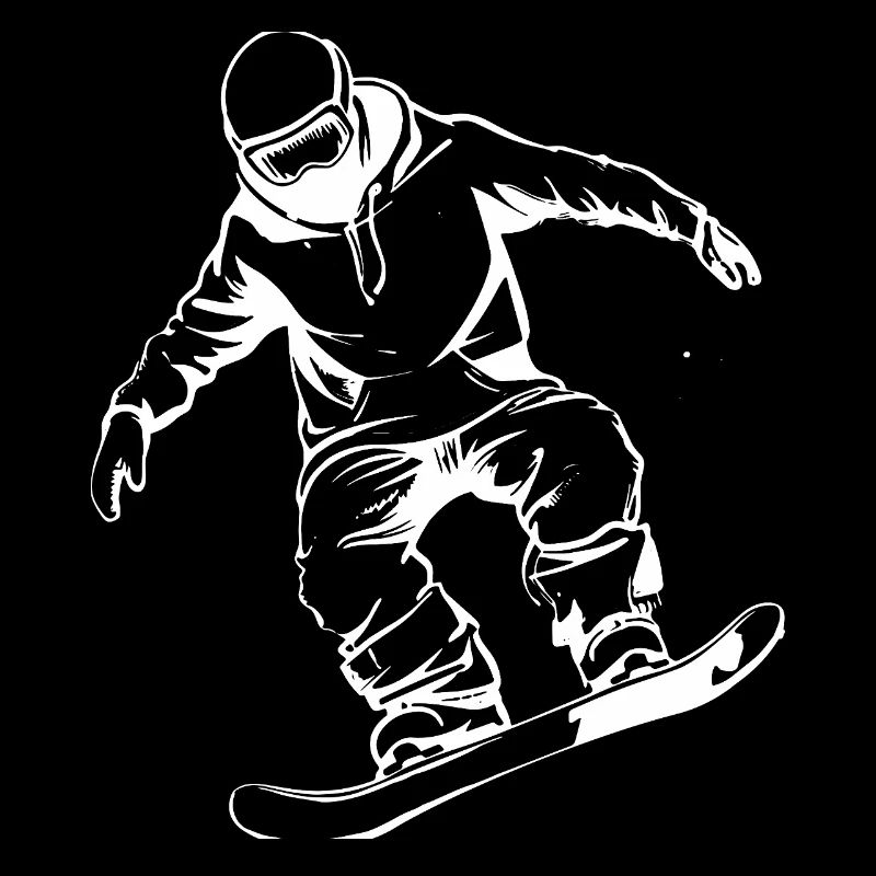 Snowboarder Drawing