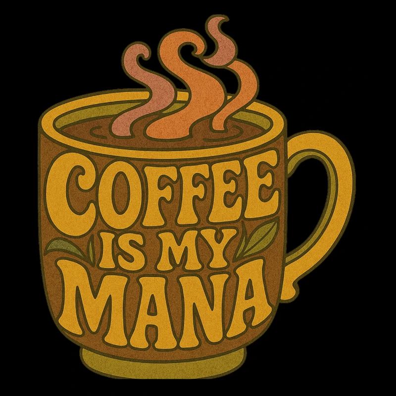 Coffee Is My Mana Mug Art