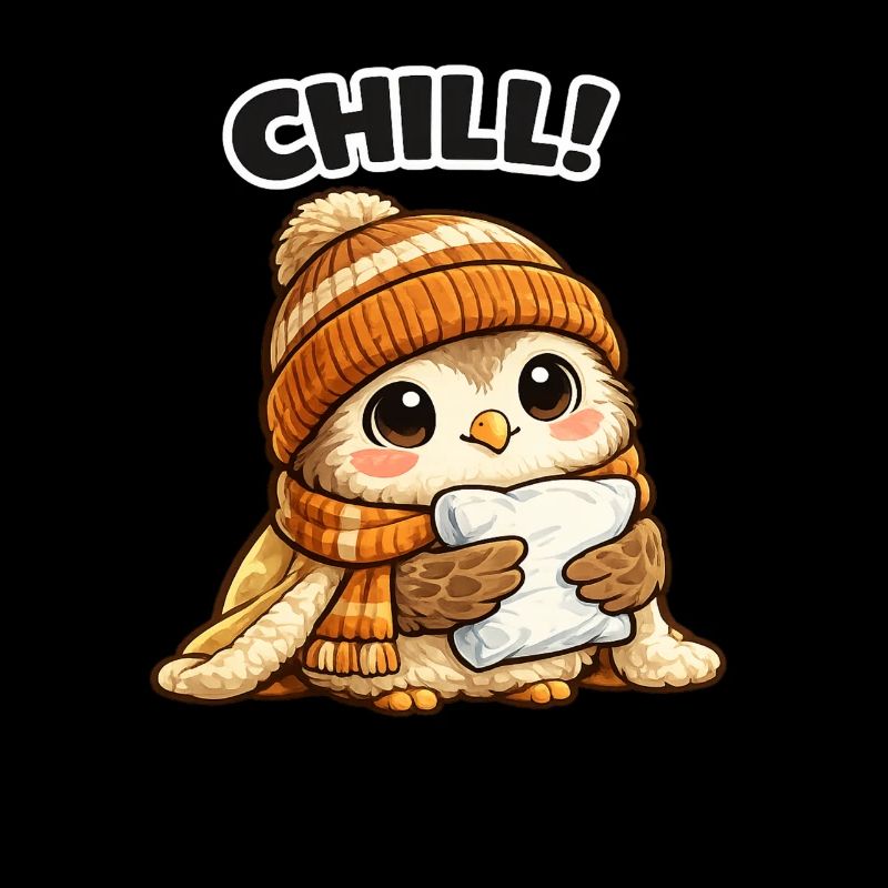 Chill Chick avec Chapeau et Écharpe