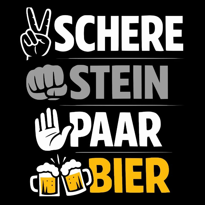 Schere, Stein paar Bier: Freundschaft & Bier