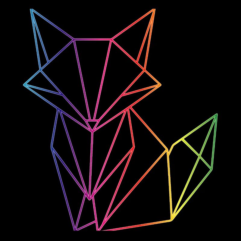 Fox lines geometry modern motif
