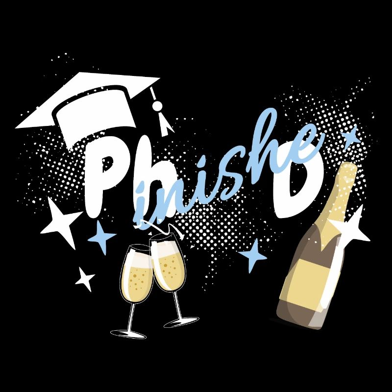Abschluss Doktor Phinished Sterne Sekt Phinished