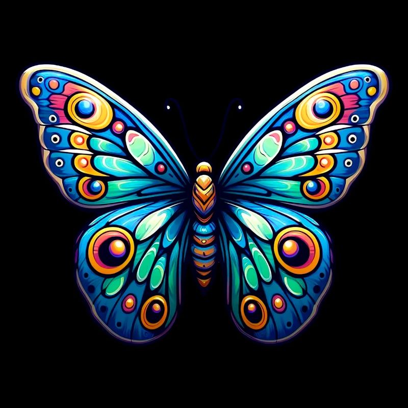 Bunter Schmetterling -Liberty