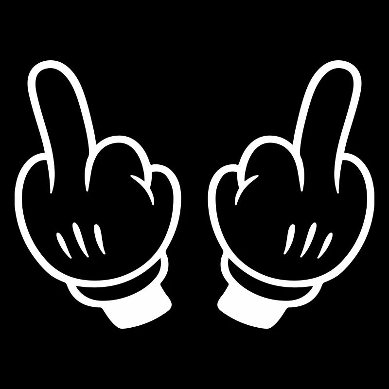 Mittelfinger Hand Comic