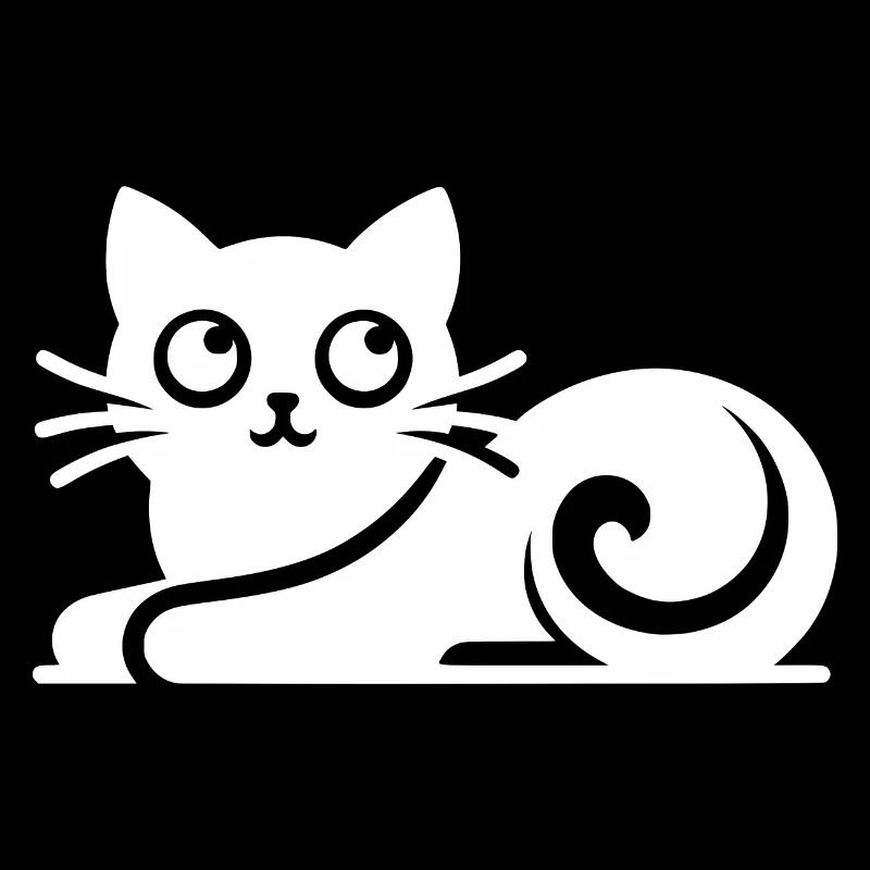 Abstract Cat Drawing