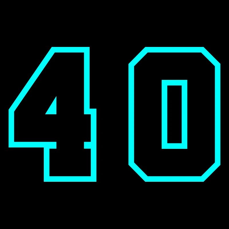 40 Zahl symbol