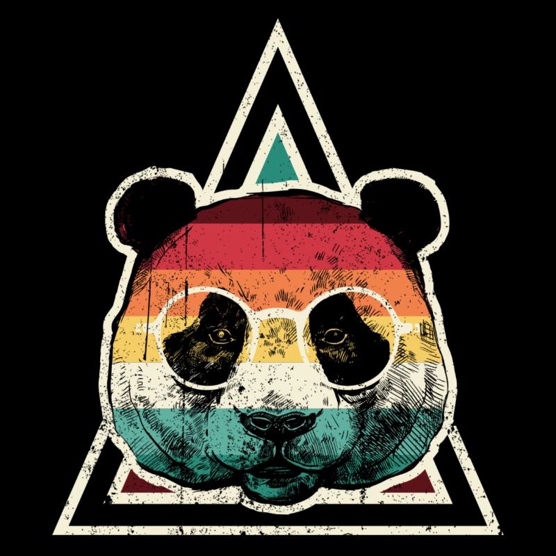 Prisme Panda arc-en-ciel