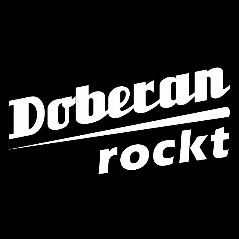 Doberan rockt - Textdesign mit Stadtnamen