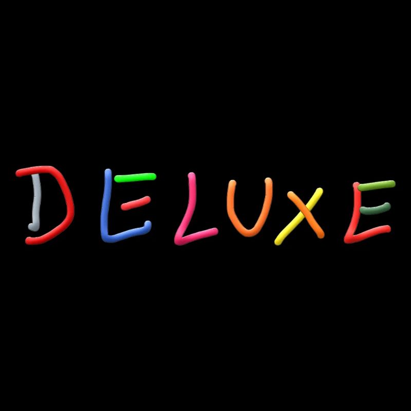 Lettrage arc-en-ciel de luxe
