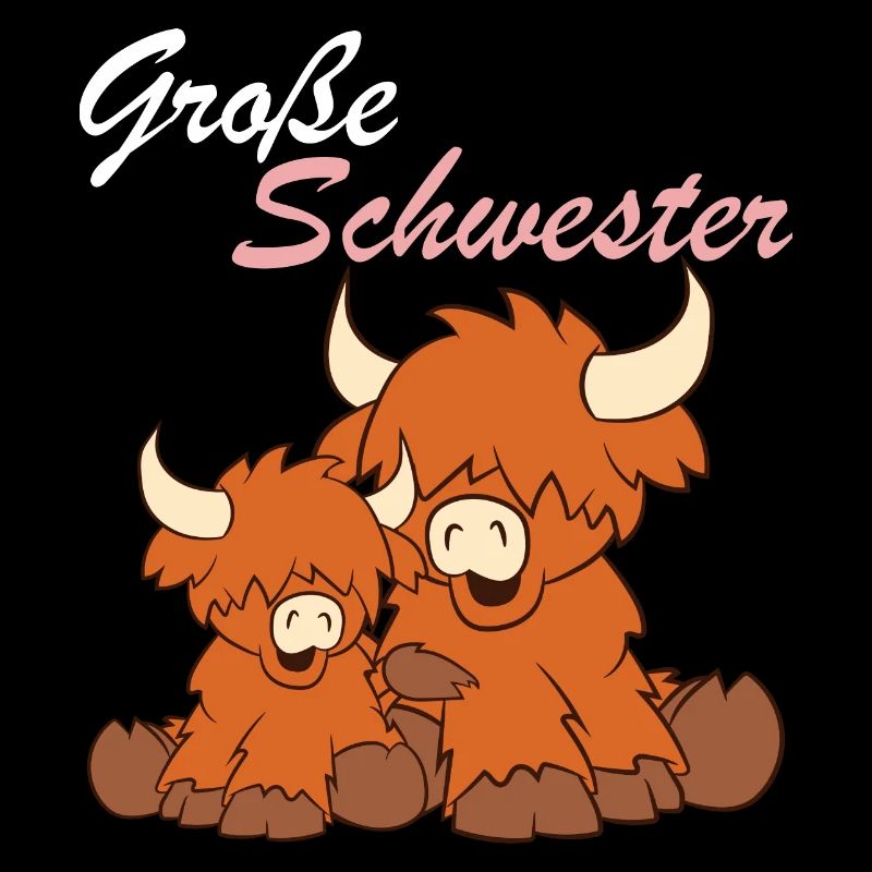 Hochlandrinder - Große Schwester