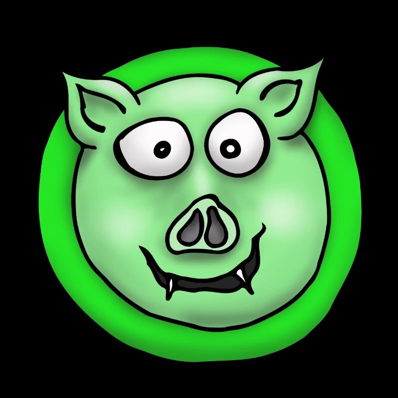 Schwein grün