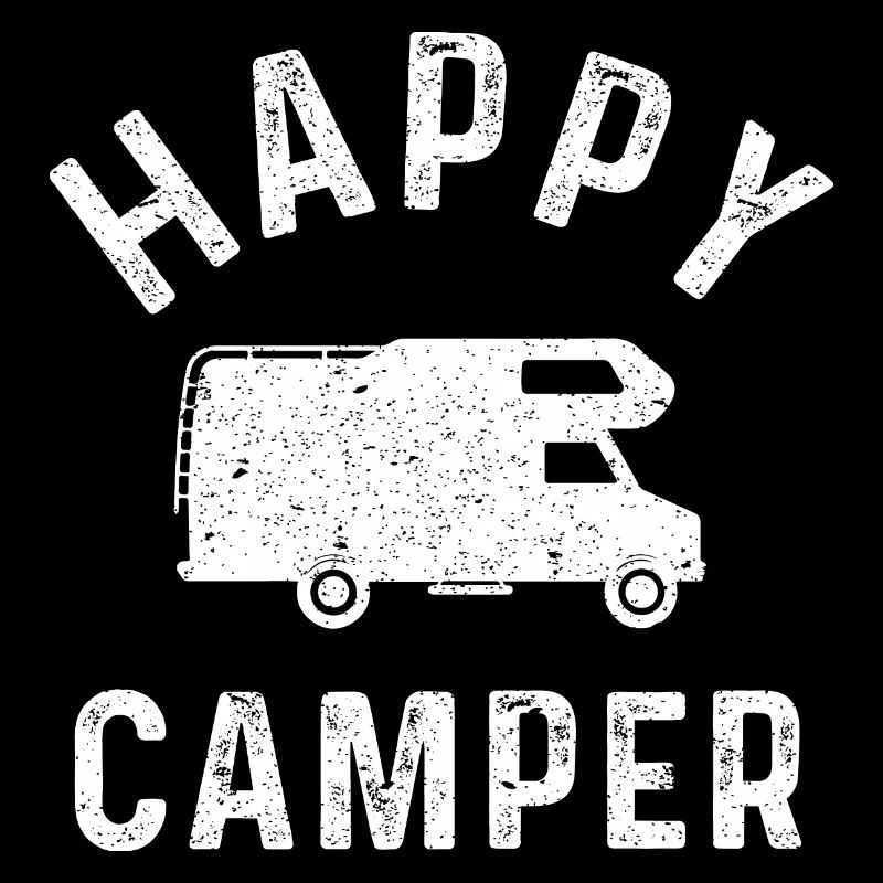 Happy Camper WOMO Caravan Camper Gift