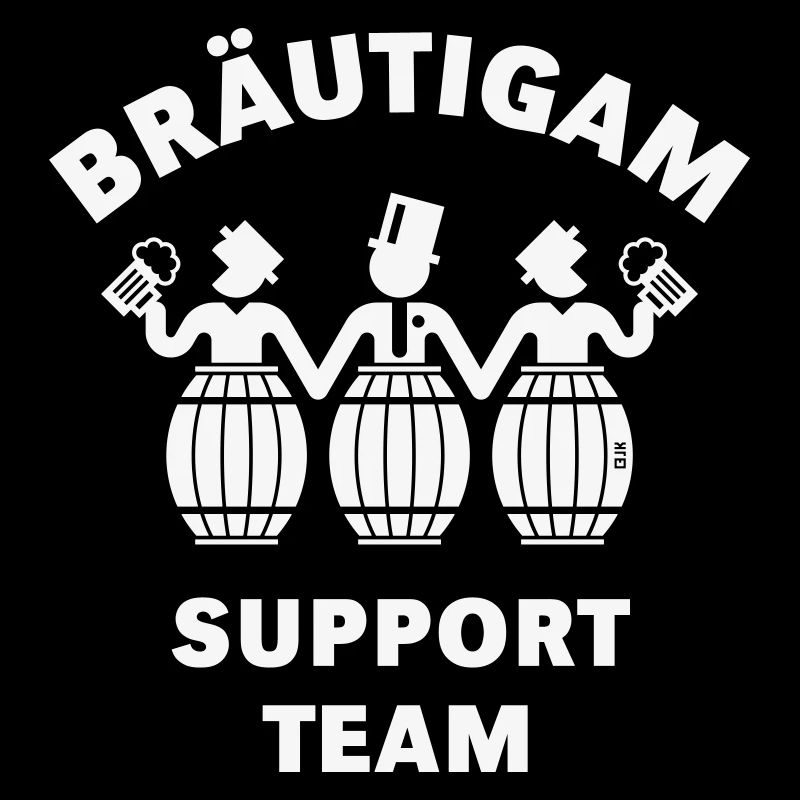 Bräutigam Support Team (JGA / Bierfässer / White)