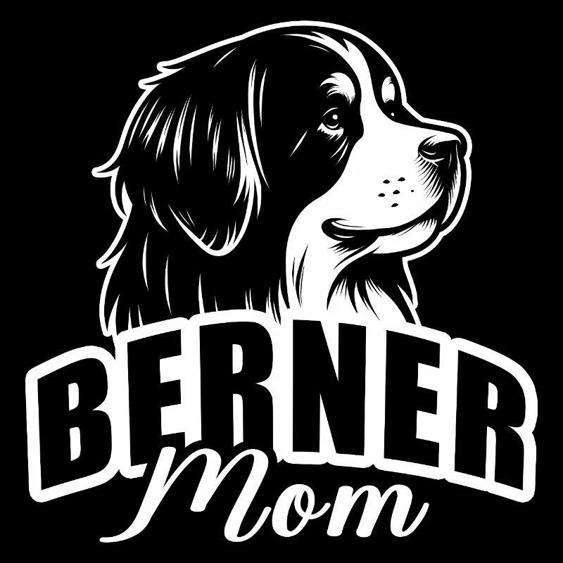 "Berner Mom" mit Hundekopf