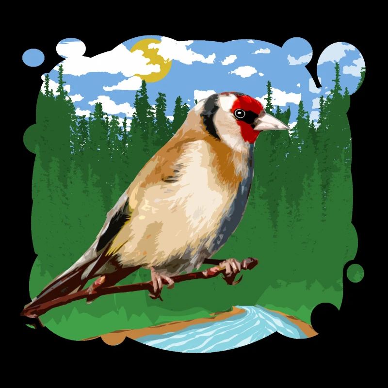 Vogel Stieglitz Eleganter Tierschutz
