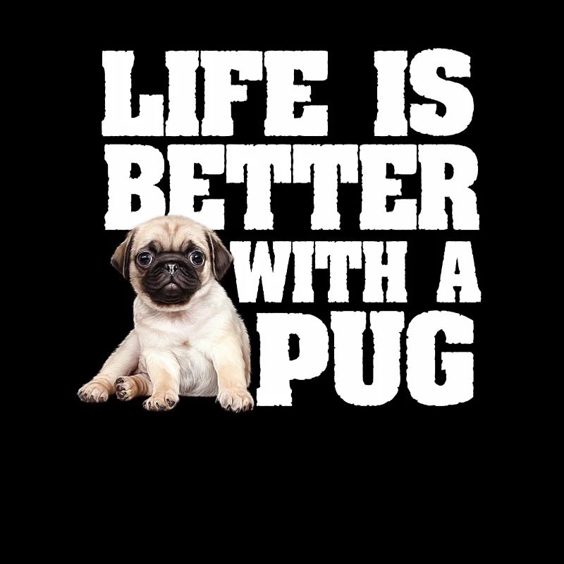 Das Leben eines Mopshundes ist mit einem Mops besser