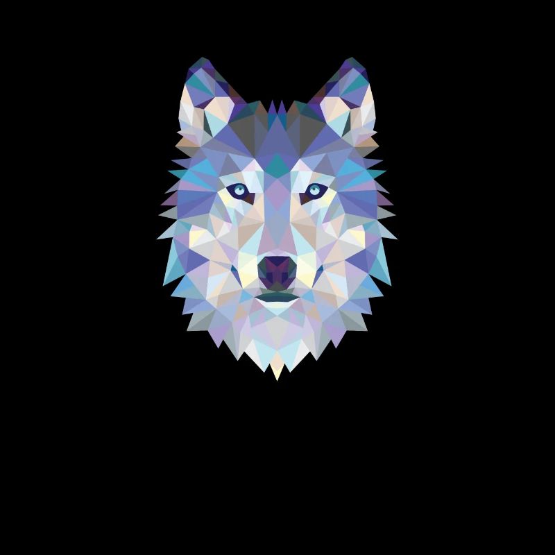 WOLFKOPF MOSAIK KUNST DESIGN WOLF