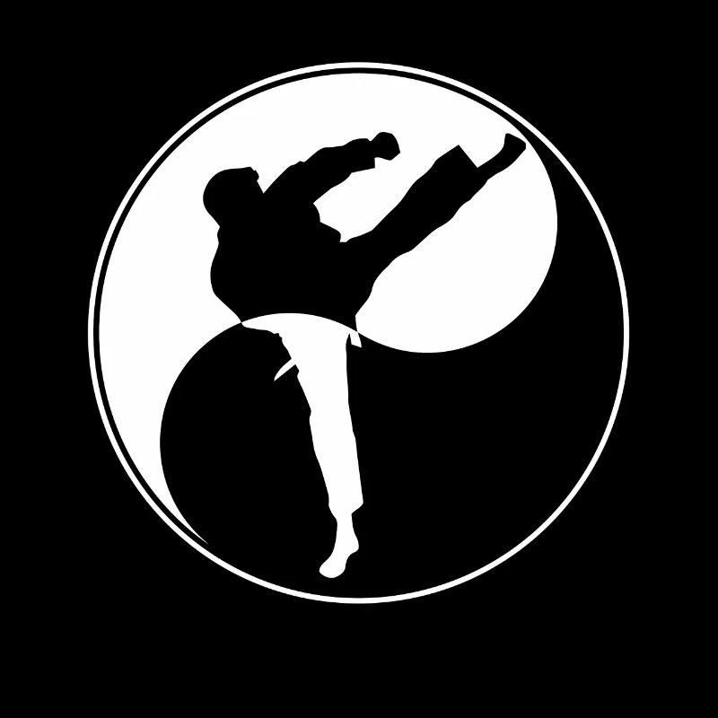 Taekwondo-Trittentwurf - Kampfkunst Yin Yang