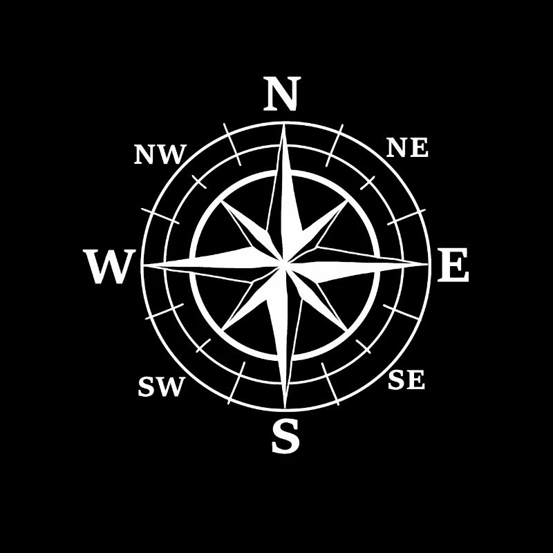 Nautical Windrose Compass Seafaring