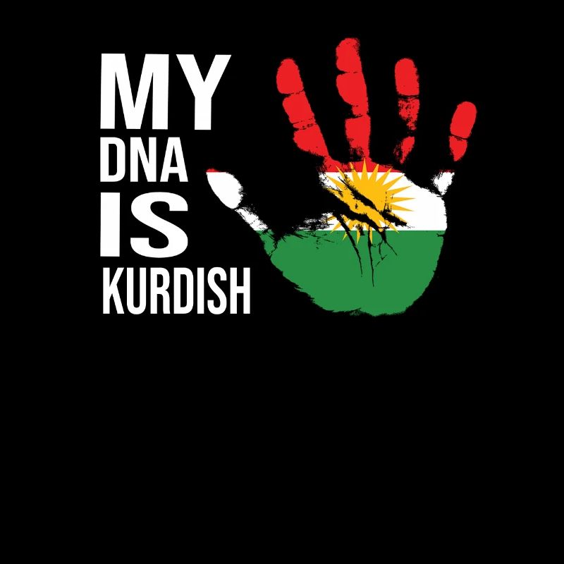 Drapeau du Kurdistan, mon ADN est kurde, kurde cool
