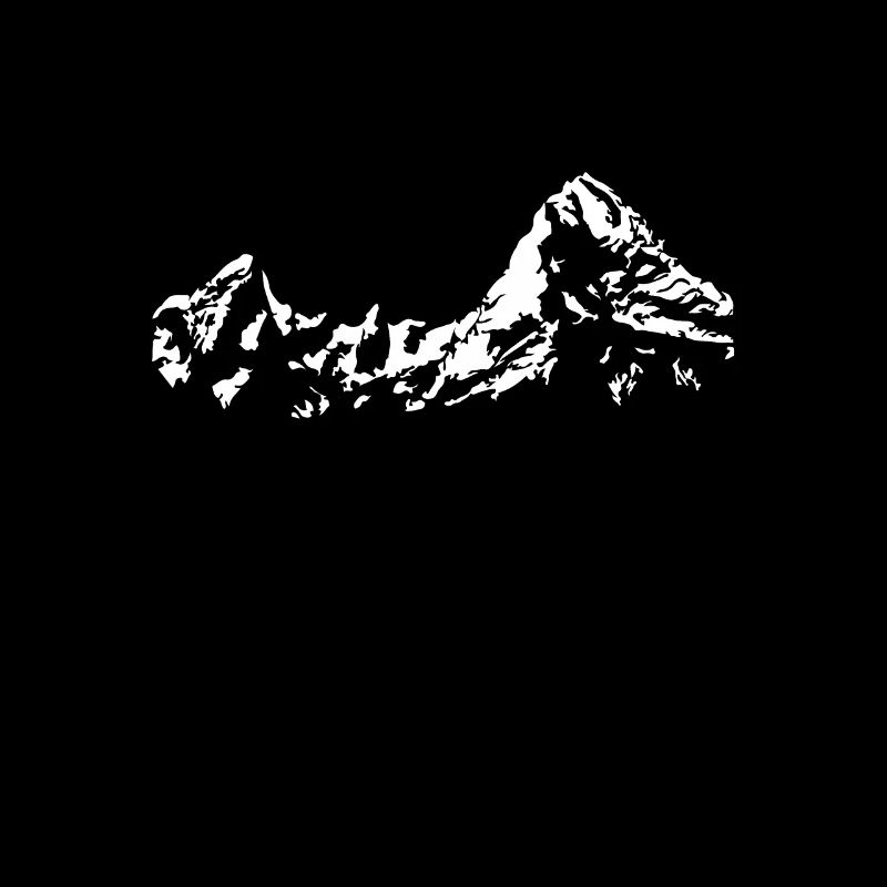 Watzman Berg massif graphique blanc
