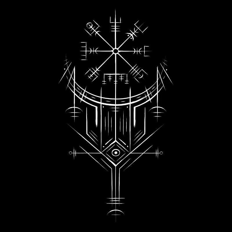Vegvisir Runes Compass - Vikings Celtes germaniques