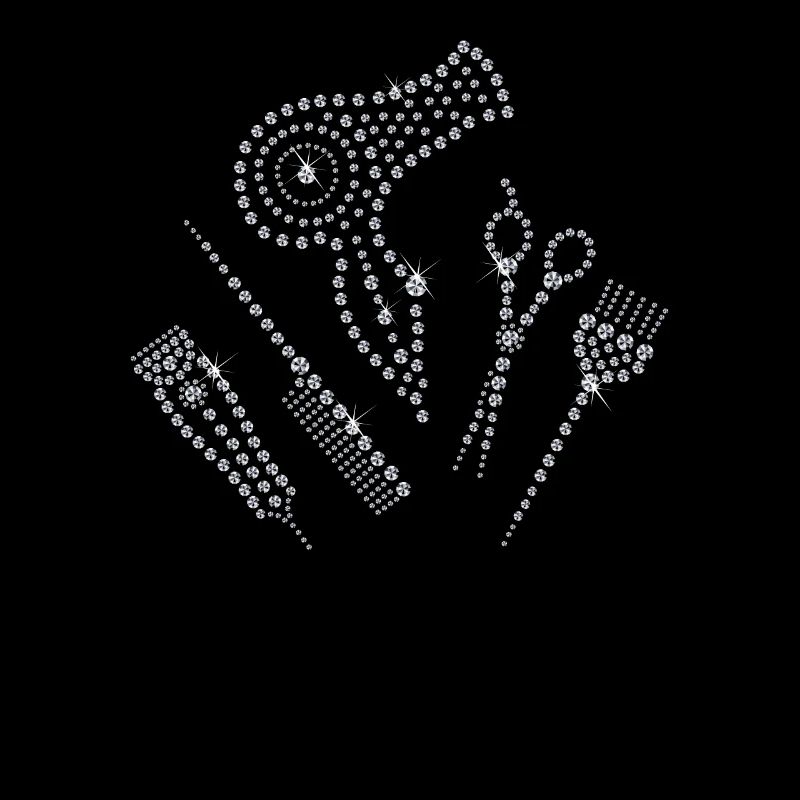 Coiffeur coiffeur tablier strass peigne ciseaux H