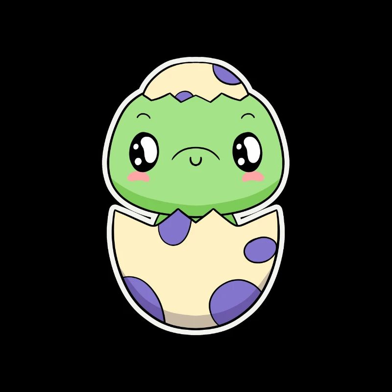 Small dinosaur from the egg