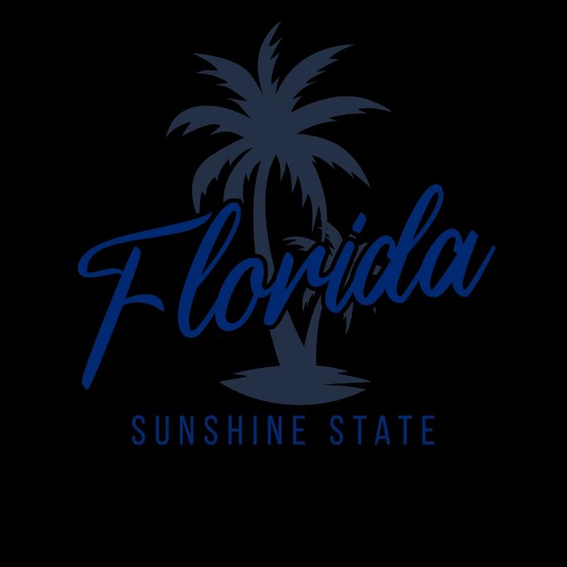 Florida Sunshine State Flat Design