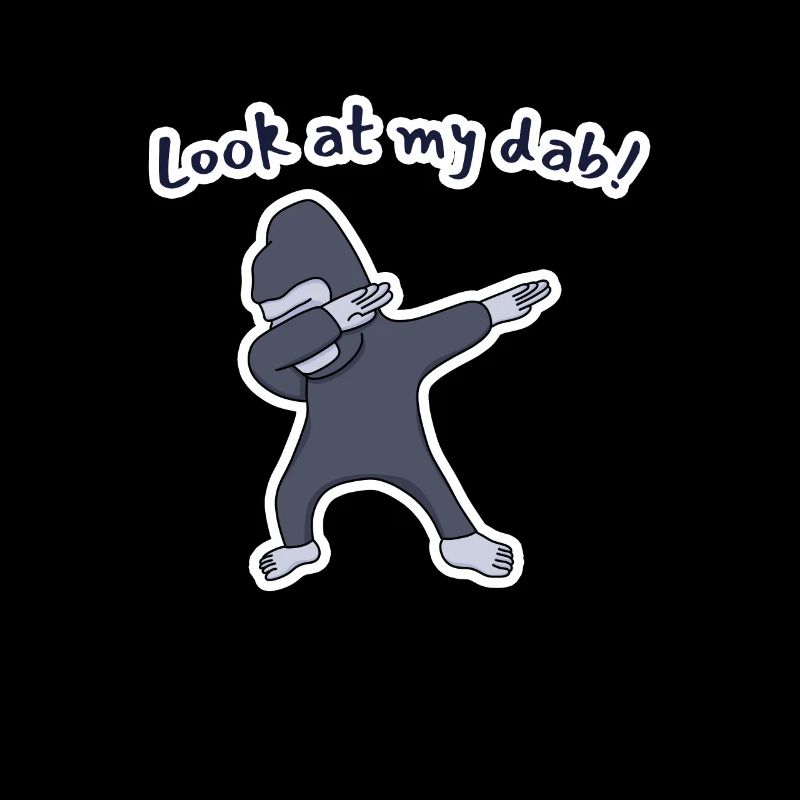 Regarde mon dab ! Gorille