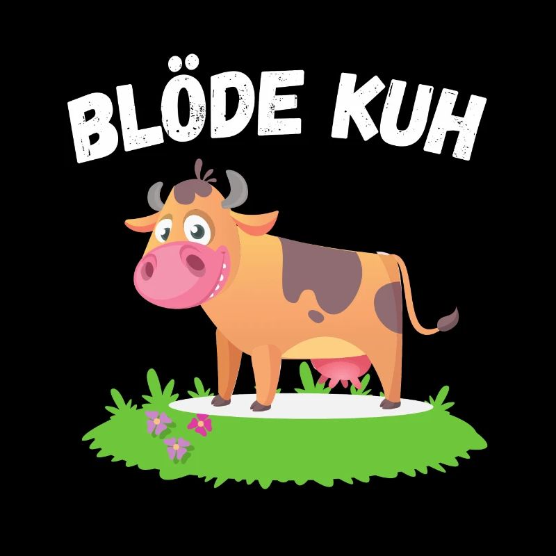 DOOFE KUH - LUSTIGES FUN DESIGN MIT DOOFER KUH
