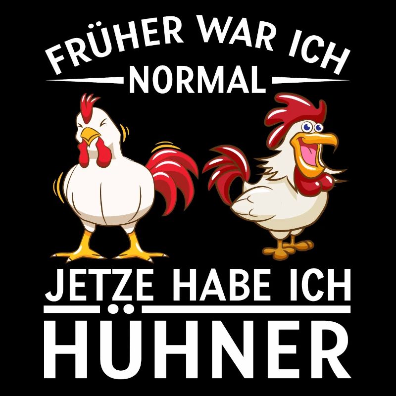 Hühner Henne lustiger Spruch Geschenkidee