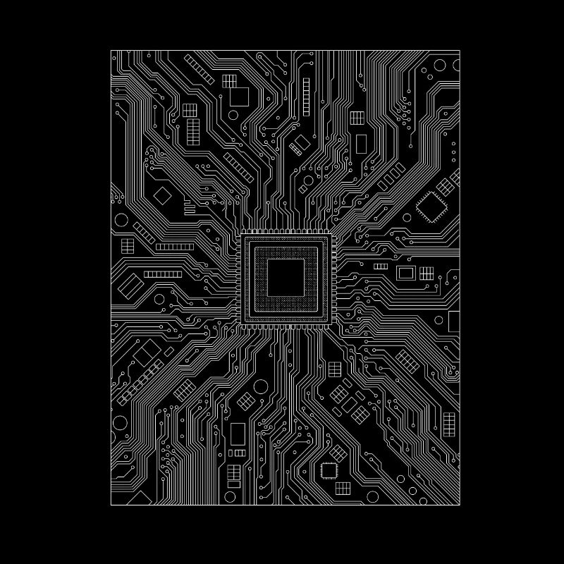 Schaltkreis vom Computer - Platine