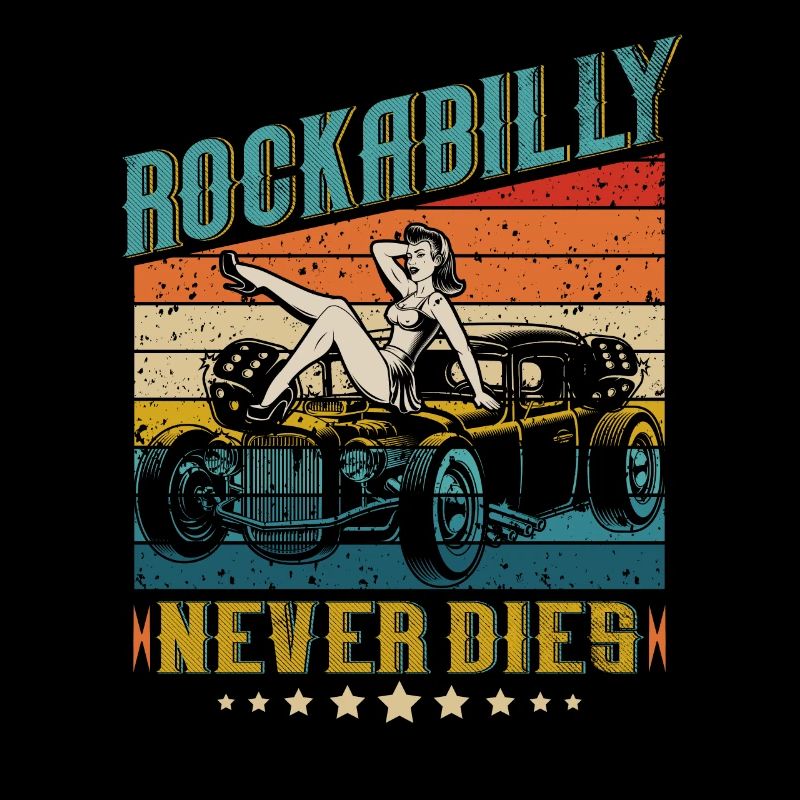 Vintage 50s RnR Design - Rockabilly never dies