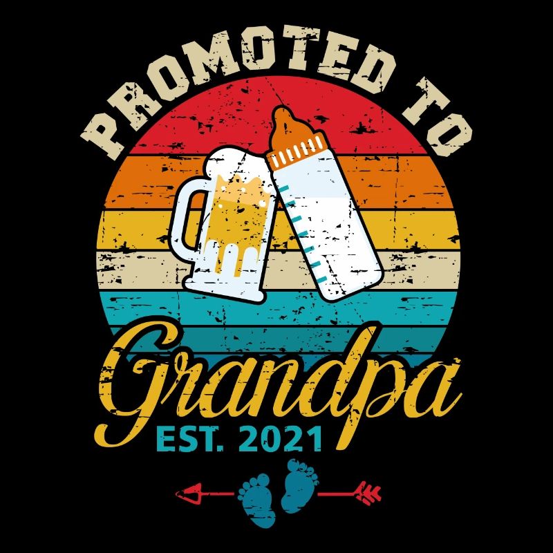 Befördert zum Opa Est 2021 Milk Beer Hilarious N