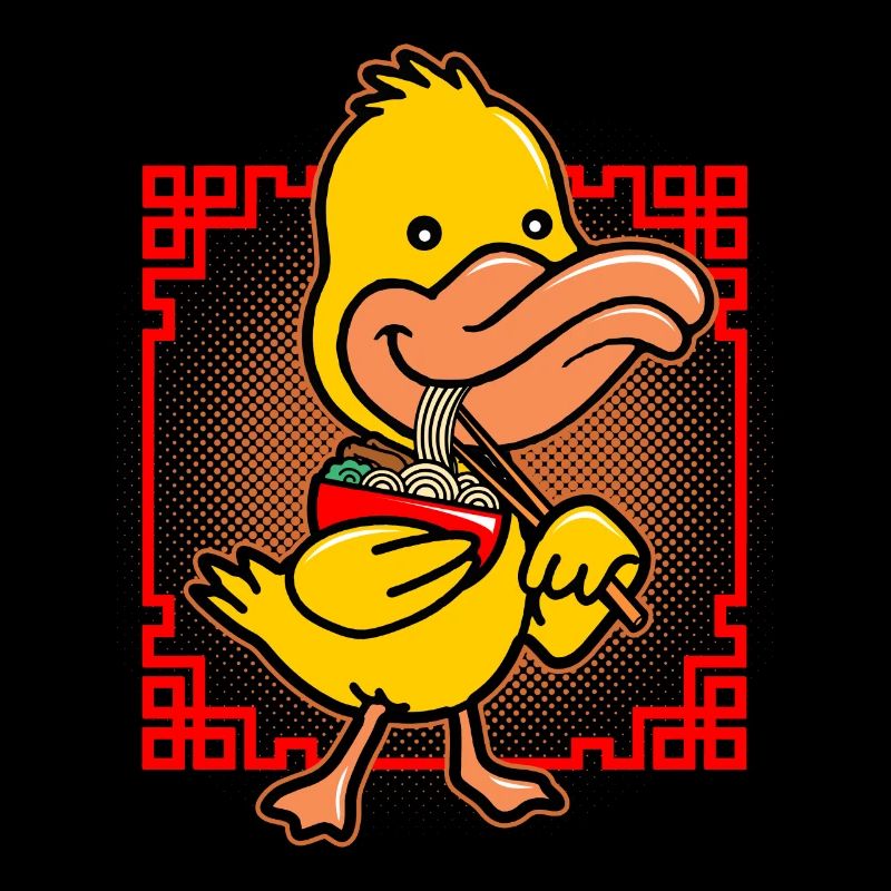 Duck Eating Ramen