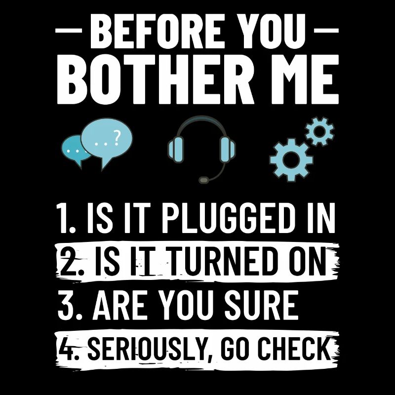 Tech Support IT Technischer Hilfe Helpdesk