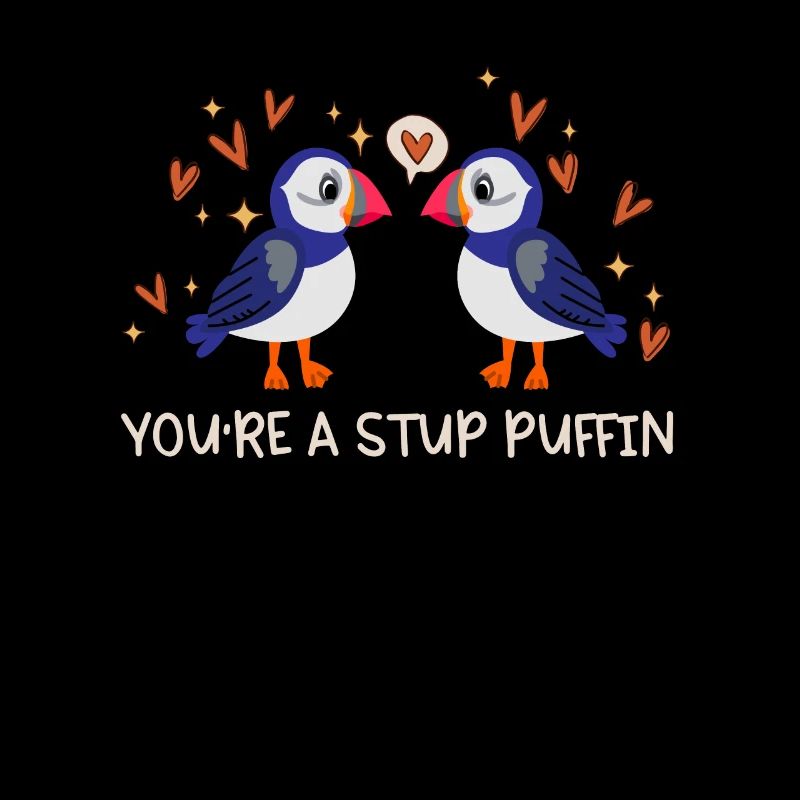 Stud Puffin Herzen Papageientaucher Liebe Seevogel