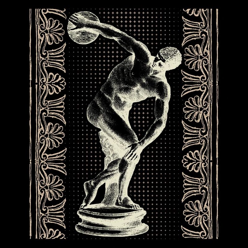 Griechenland, Diskuswerfer, griechisches Mäander