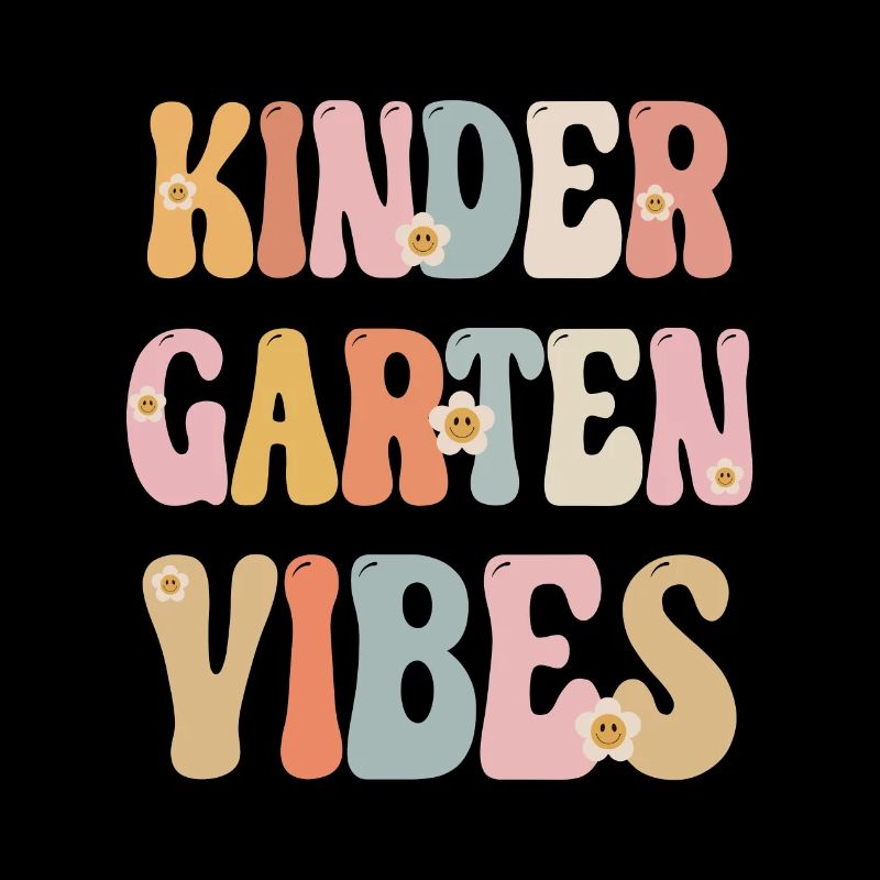 Groovy Hello Kindergarten Vibes Professeur rétro