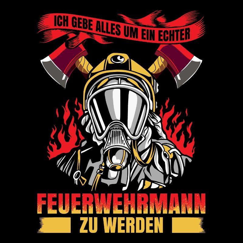 Ich Gebe Alles Ein Echter Feuerwehrmann Zu Werden
