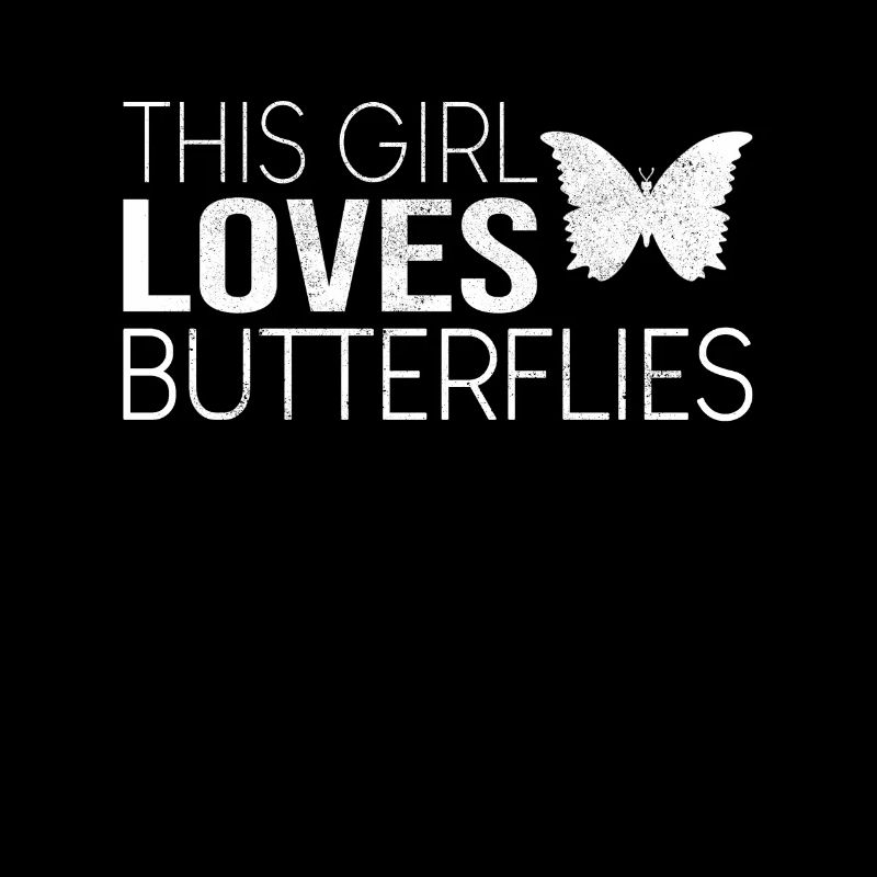 Mädchen Schmetterling Spruch