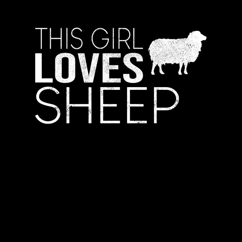 Mädchen Schaf Spruch