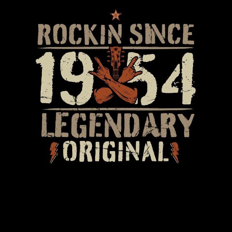 1954 68 Jahre Rock and Roll Geburtstag Geschenk