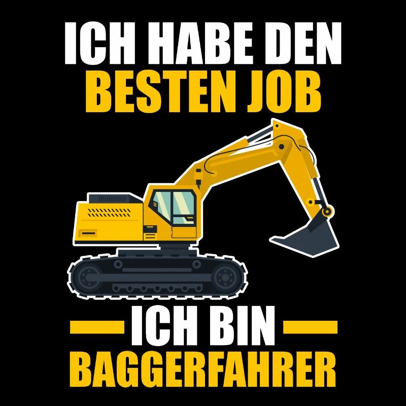Baggerfahrer Maschinenführer Tiefbauer Bagger